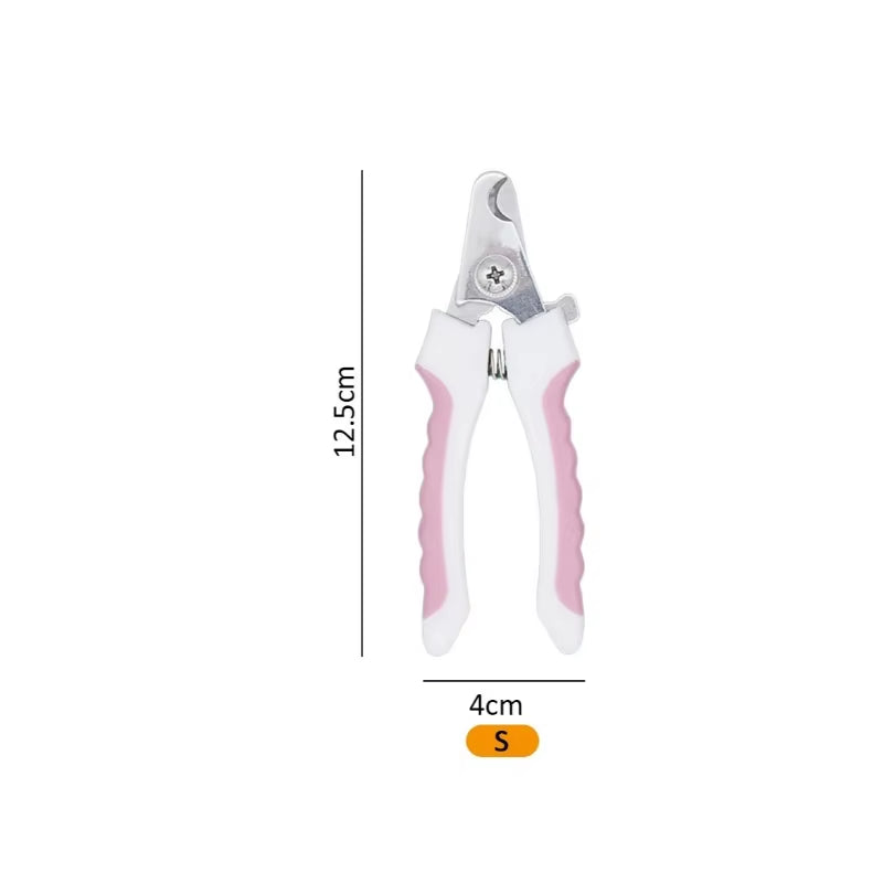 Professional Pet Nail Clipper Stainless Steel Dog Cat Nail Trimmer Labor-Saving Nail Clipper Convenient Dog Grooming Supplies